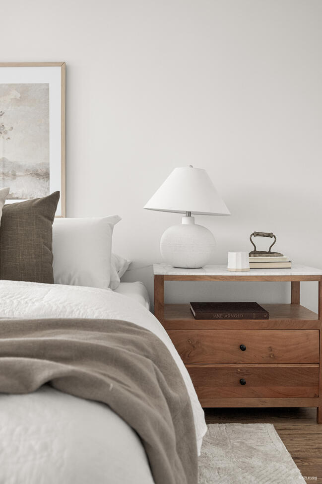 bedroom staging by jordan pal group